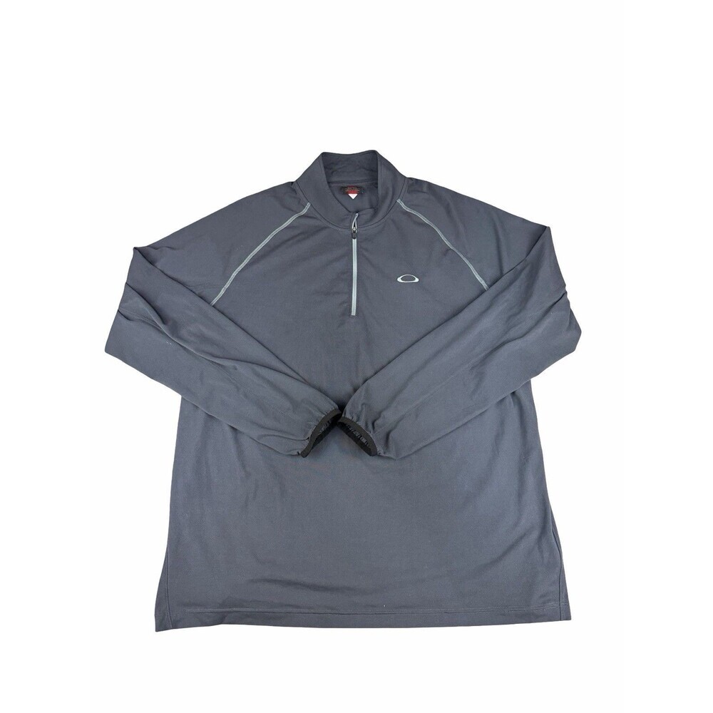 Oakley O Hydrolix Quarter Zip Pullover Sweatshirt Graphite Grey Men’s XL